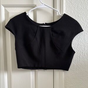 Francesca’s Black Crop Top